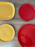 Yellow serving plate