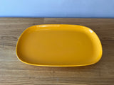 Yellow serving plate
