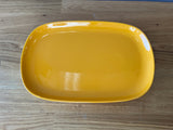 Yellow serving plate