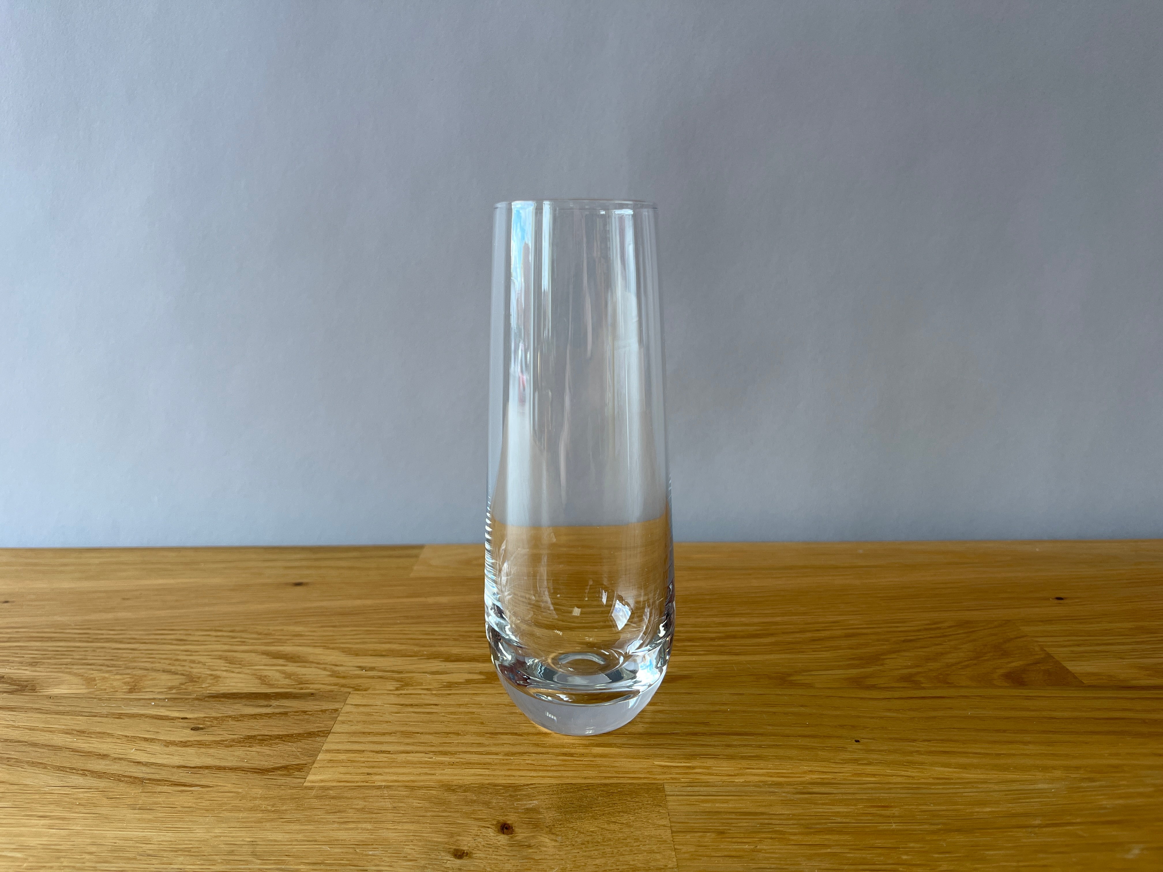 stemless champagne glass