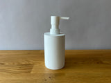 matte white soap dispenser