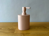 matte pink soap dispenser