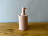 matte pink soap dispenser