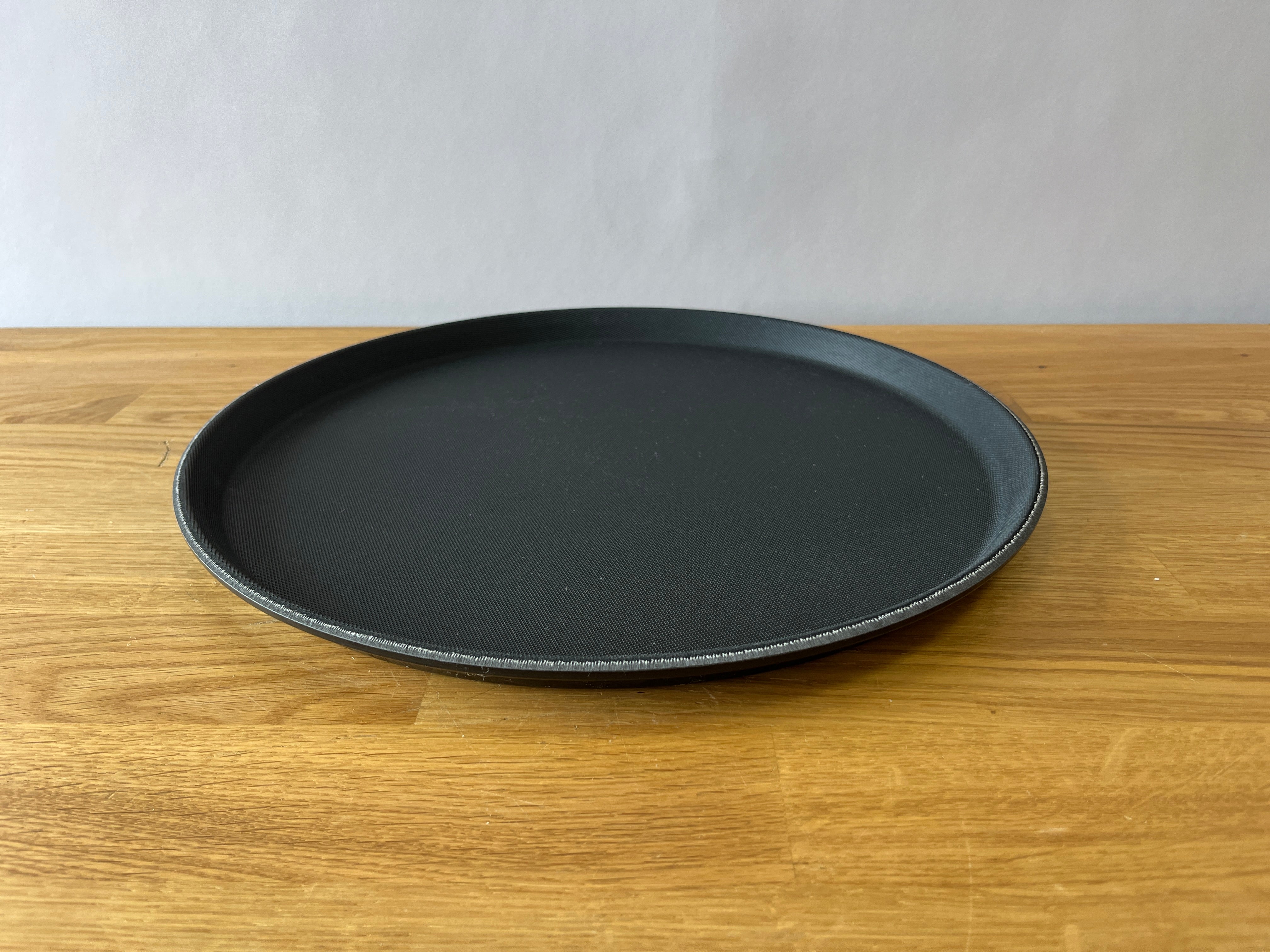 Black server tray