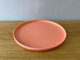Pink melamine dinner plate