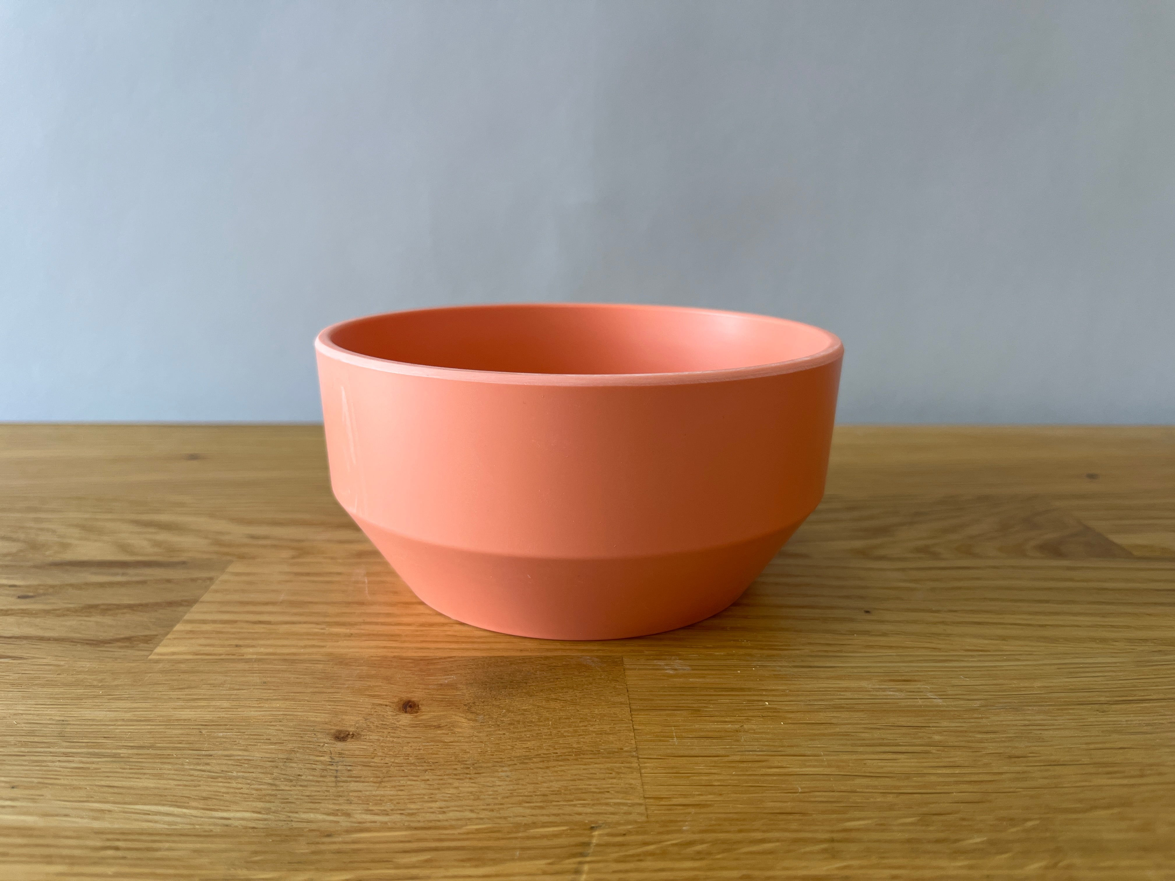 Pink melamine bowl