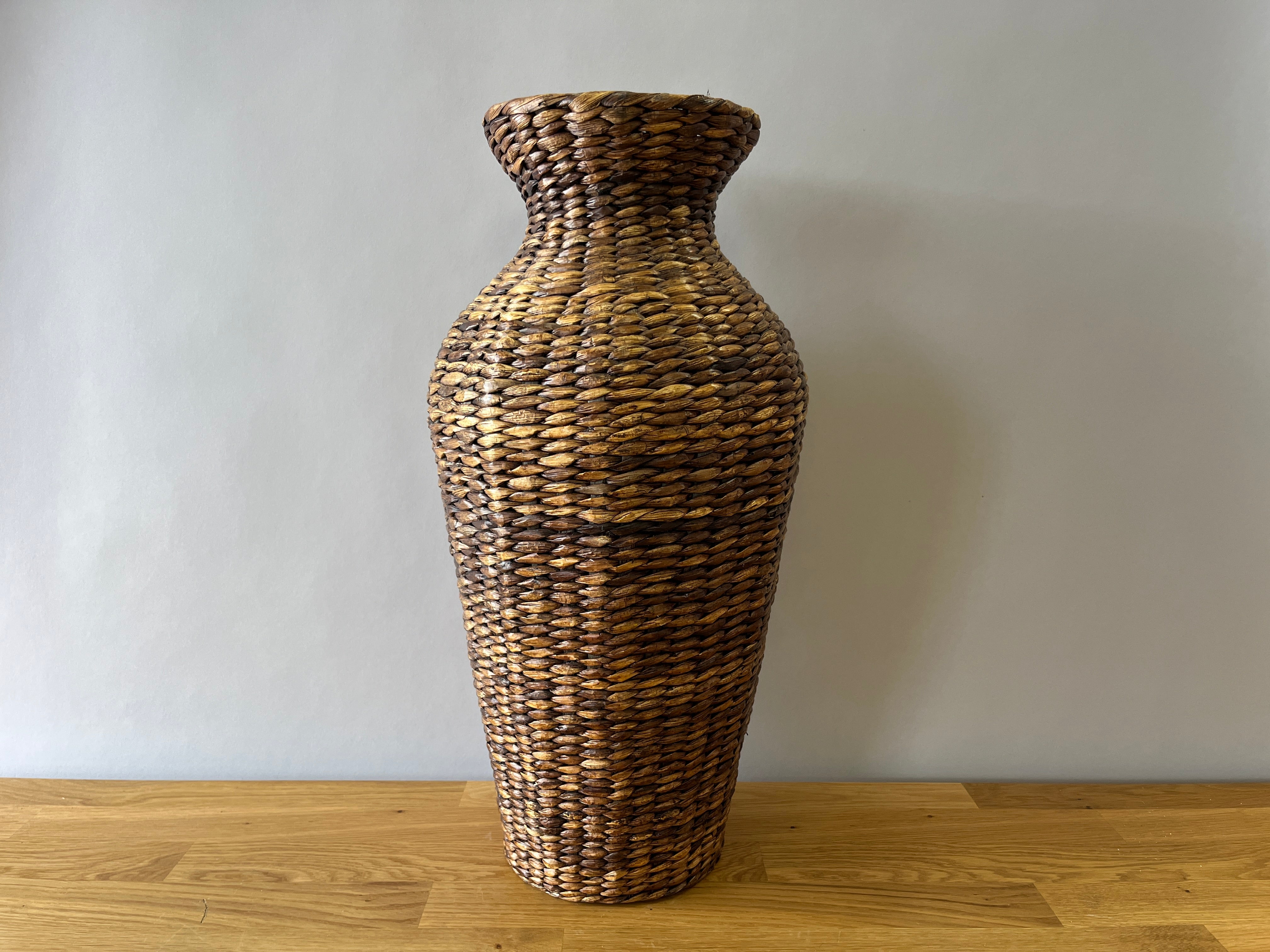 Tall whicker vase