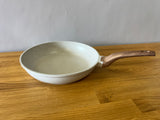 Grey Pan with Wood Handle