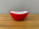 Red Asymmetrical Bowl