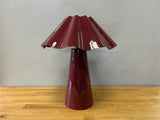 Dark Red Metal Table Lamp