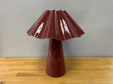 Dark Red Metal Table Lamp