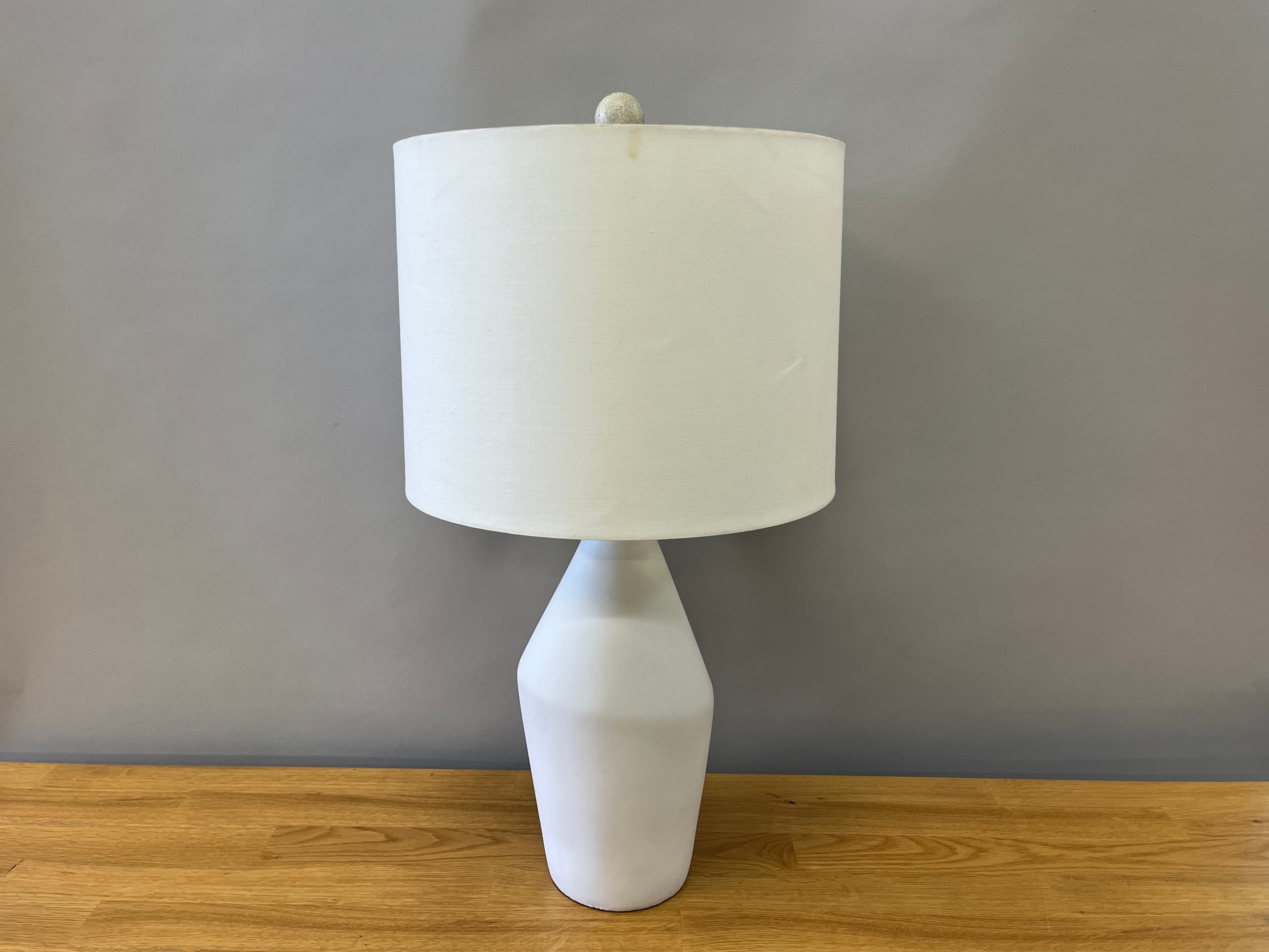White Asymmetrical Lamp