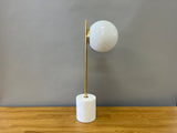 Marble and Gold Globe Lamp