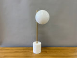 Marble and Gold Globe Lamp