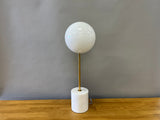 Marble and Gold Globe Lamp