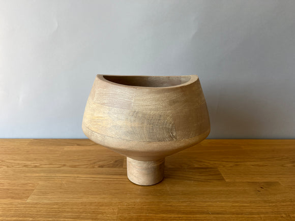 Wooden Bowl Vase