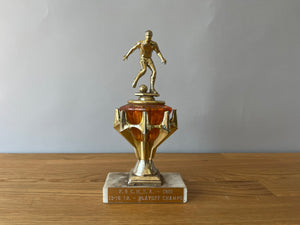 Orange Soccer Trophy