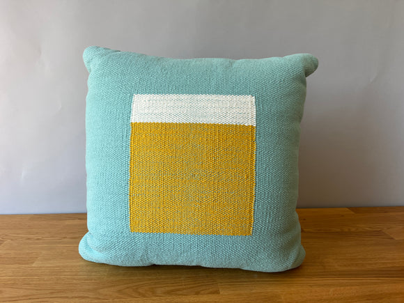 Blue Square Pillow