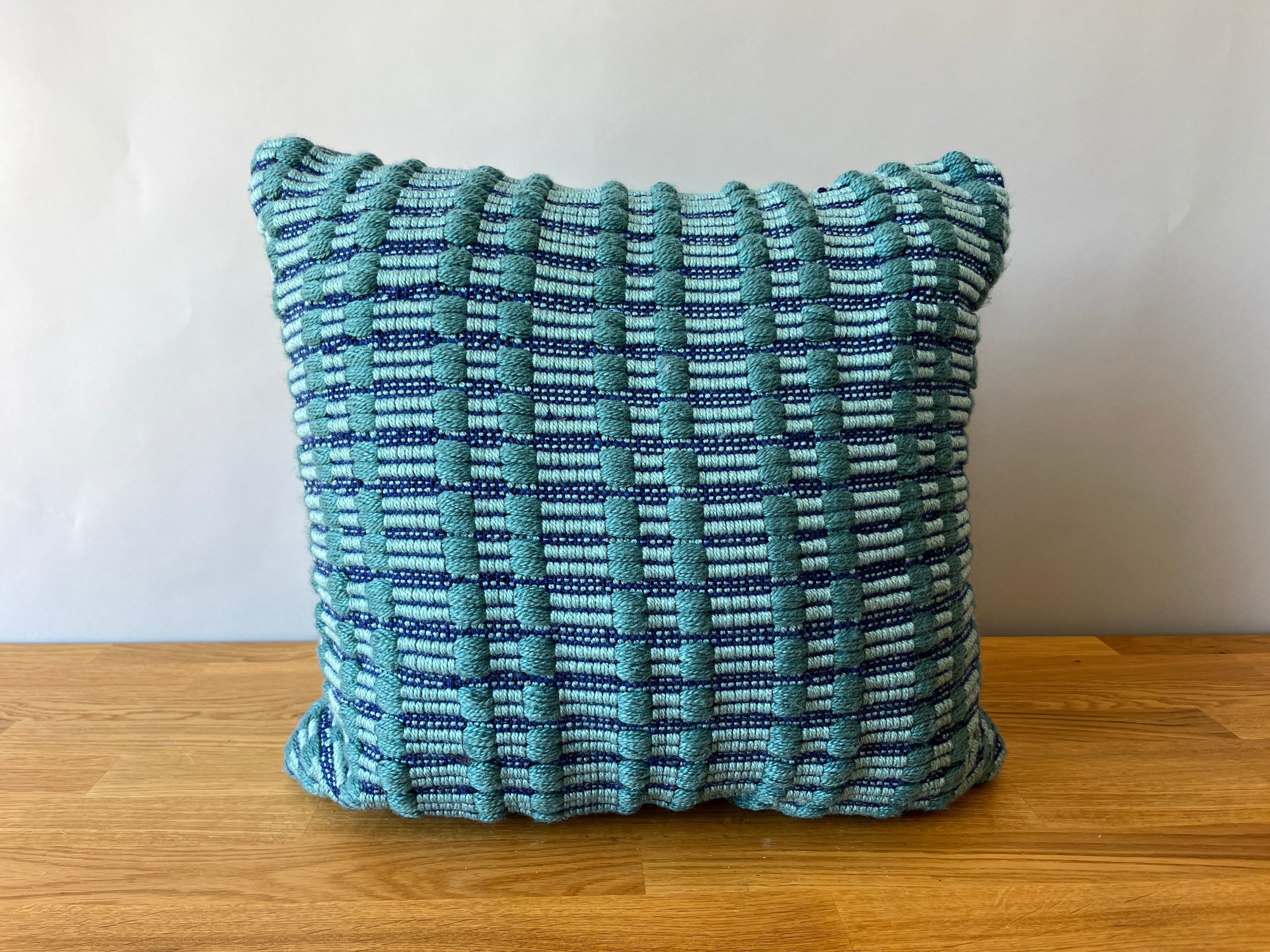 Teal Corded Pillow