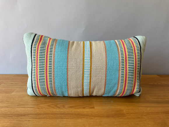 Blue Long Striped Pillow