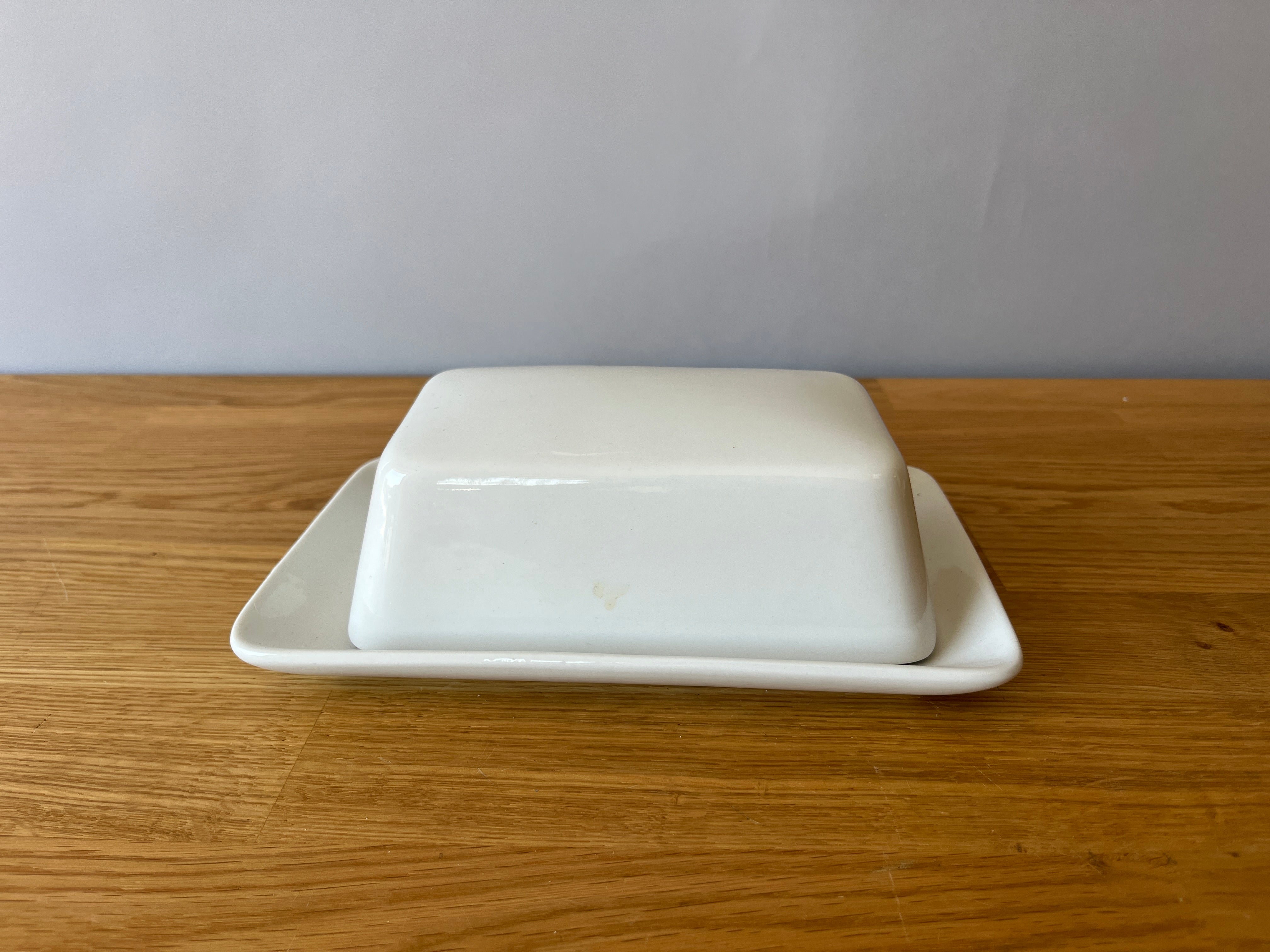 White Butter Dish