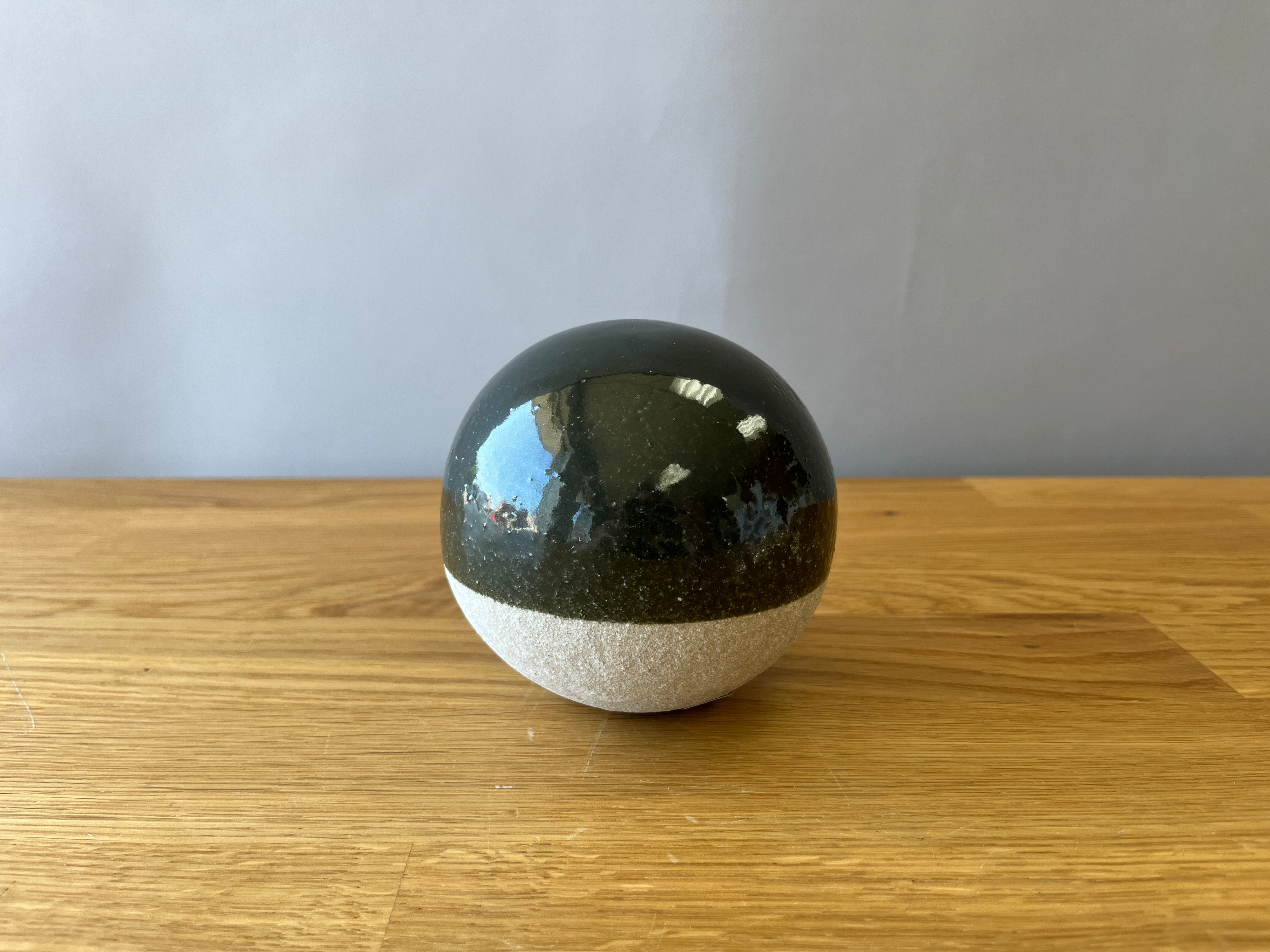 two toned decorative sphere