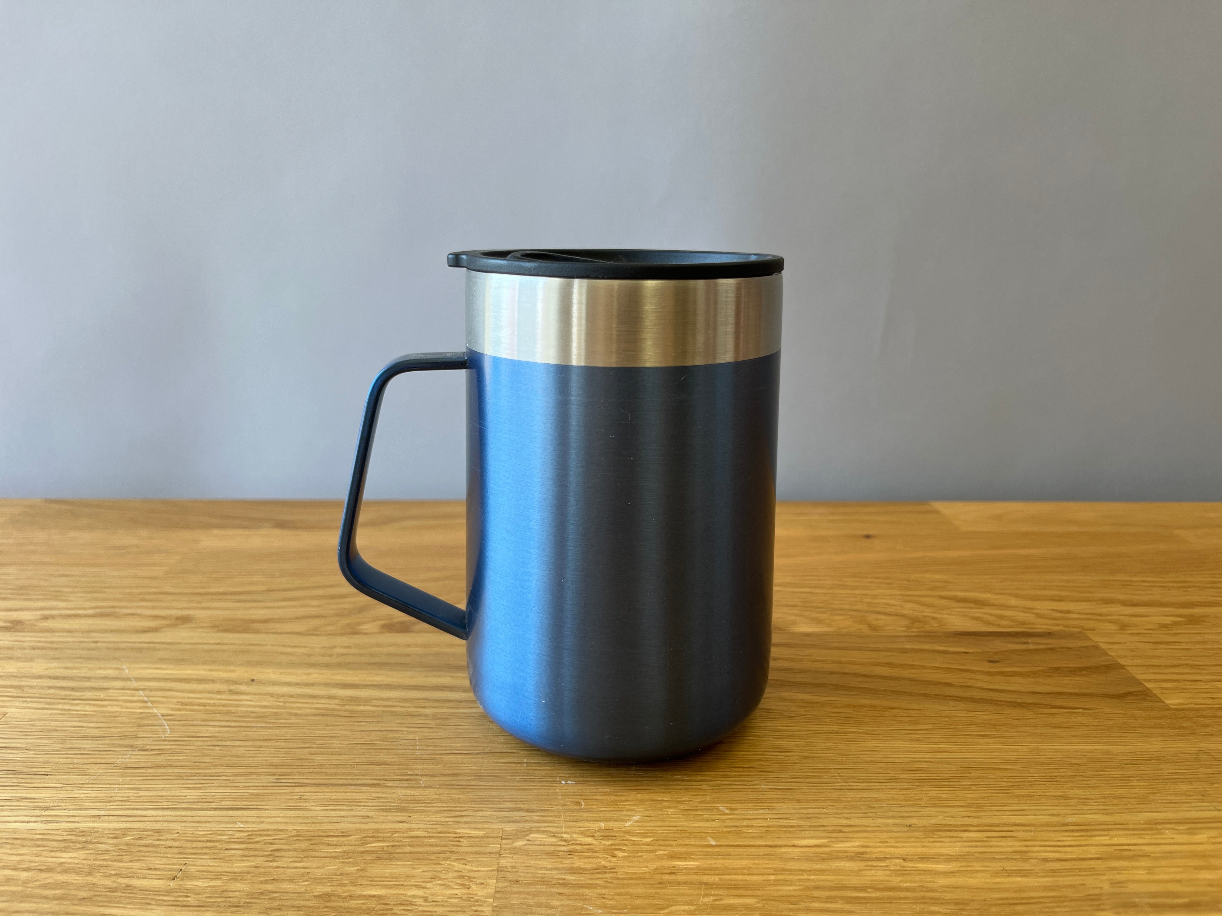 Blue travel mug