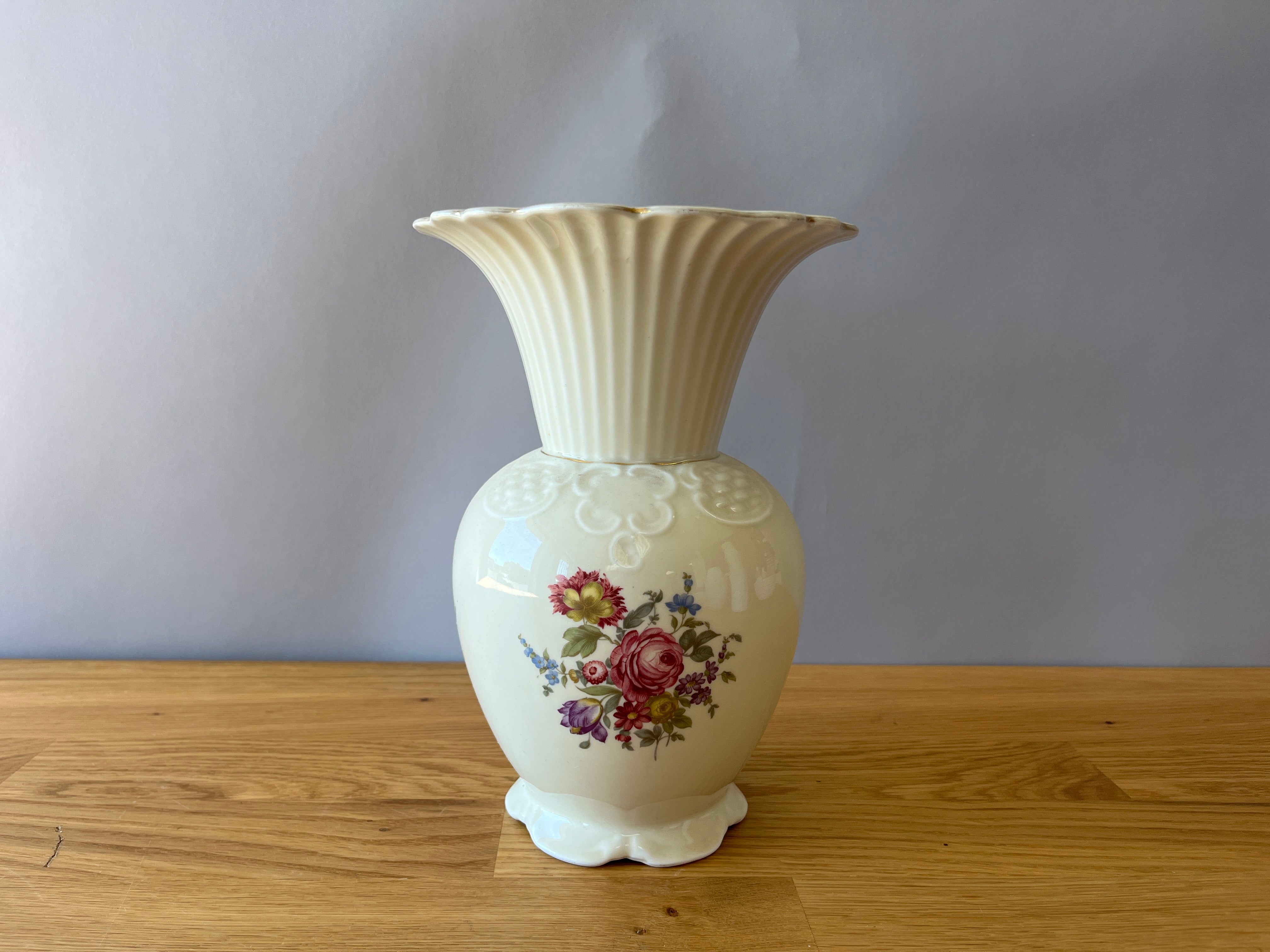 classic vase with flowers