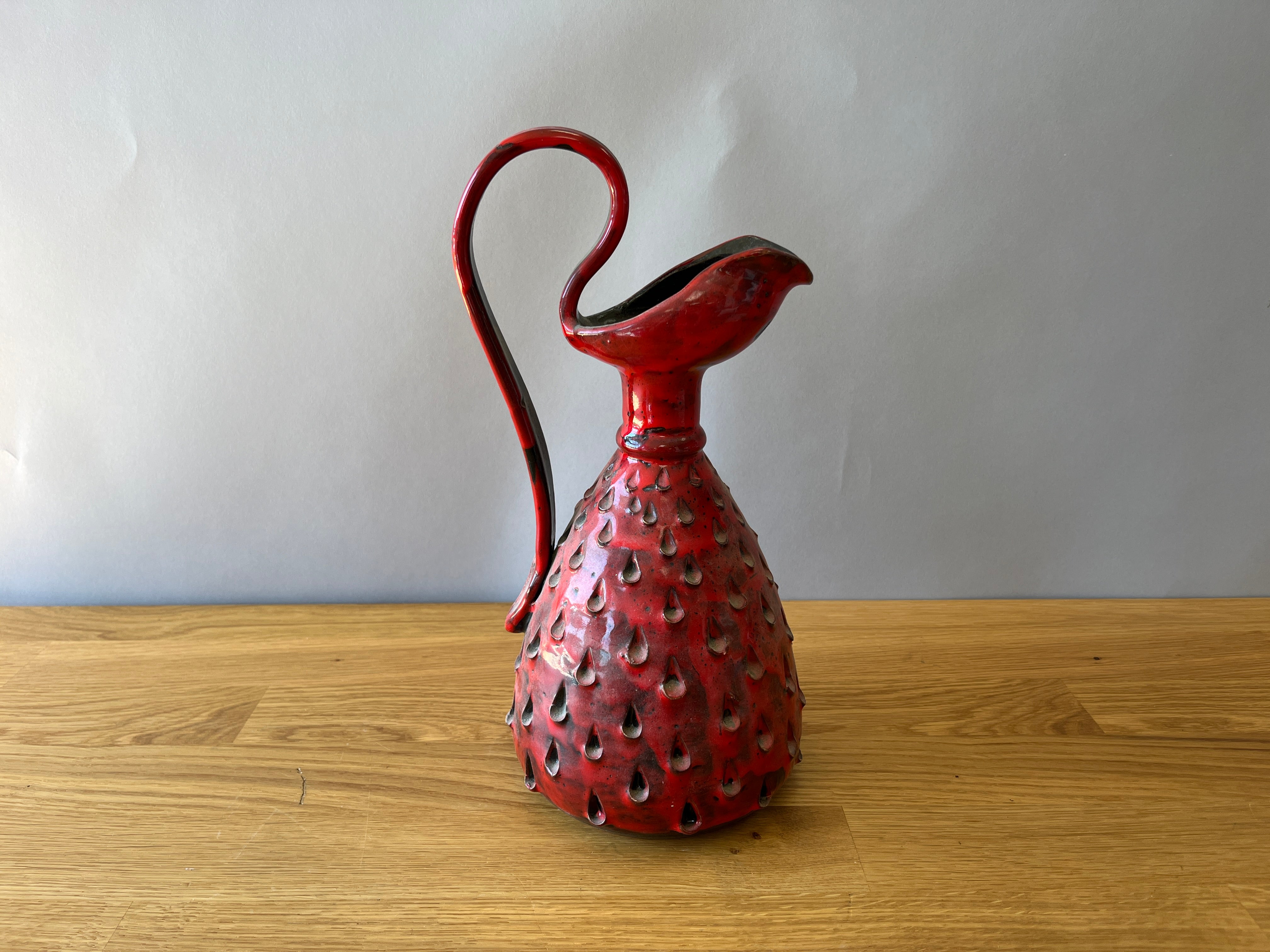 Red vase
