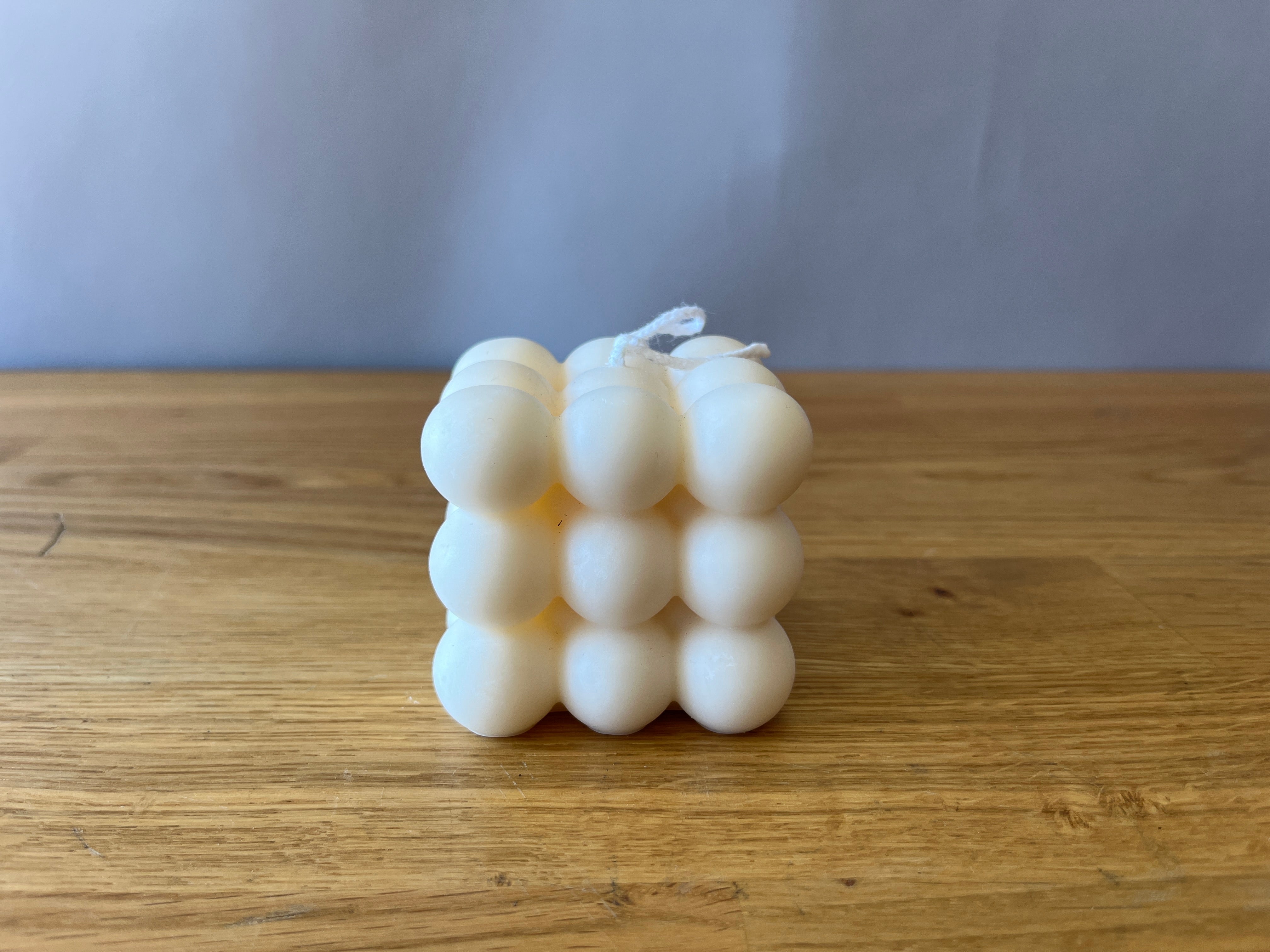 White bubble candle
