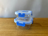 Glass food container