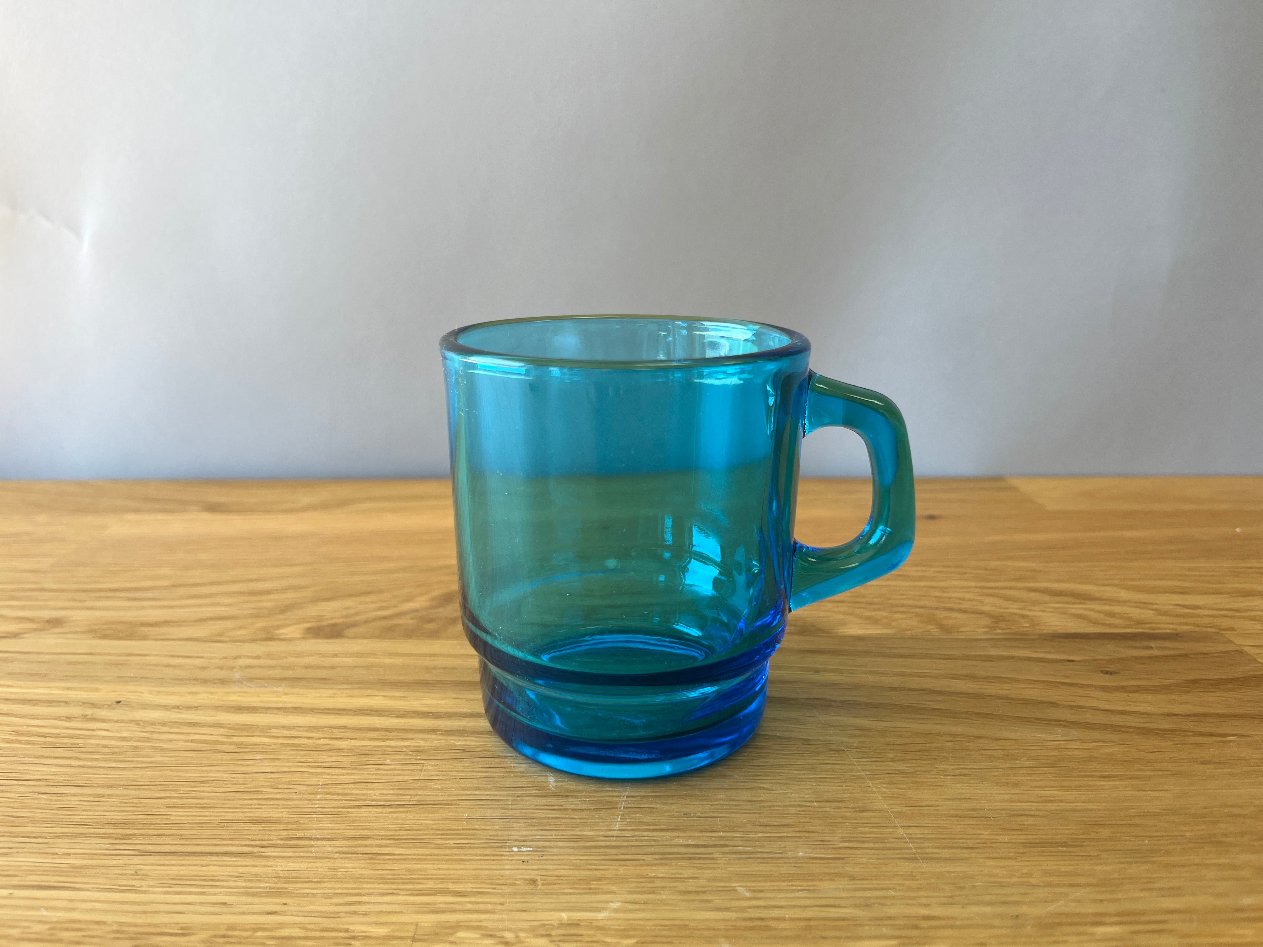 Glass Blue Mug