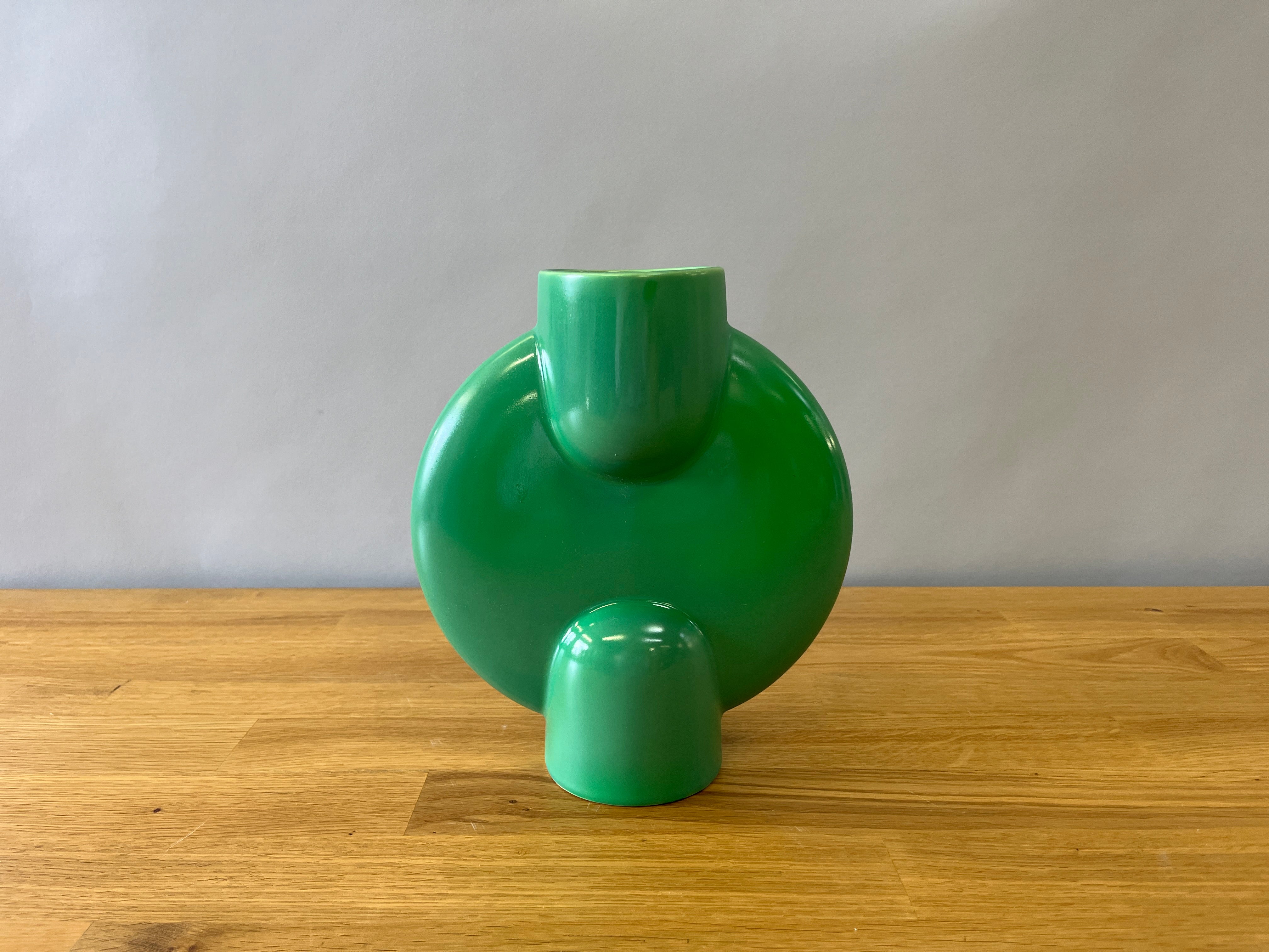 Green Abstract Vase