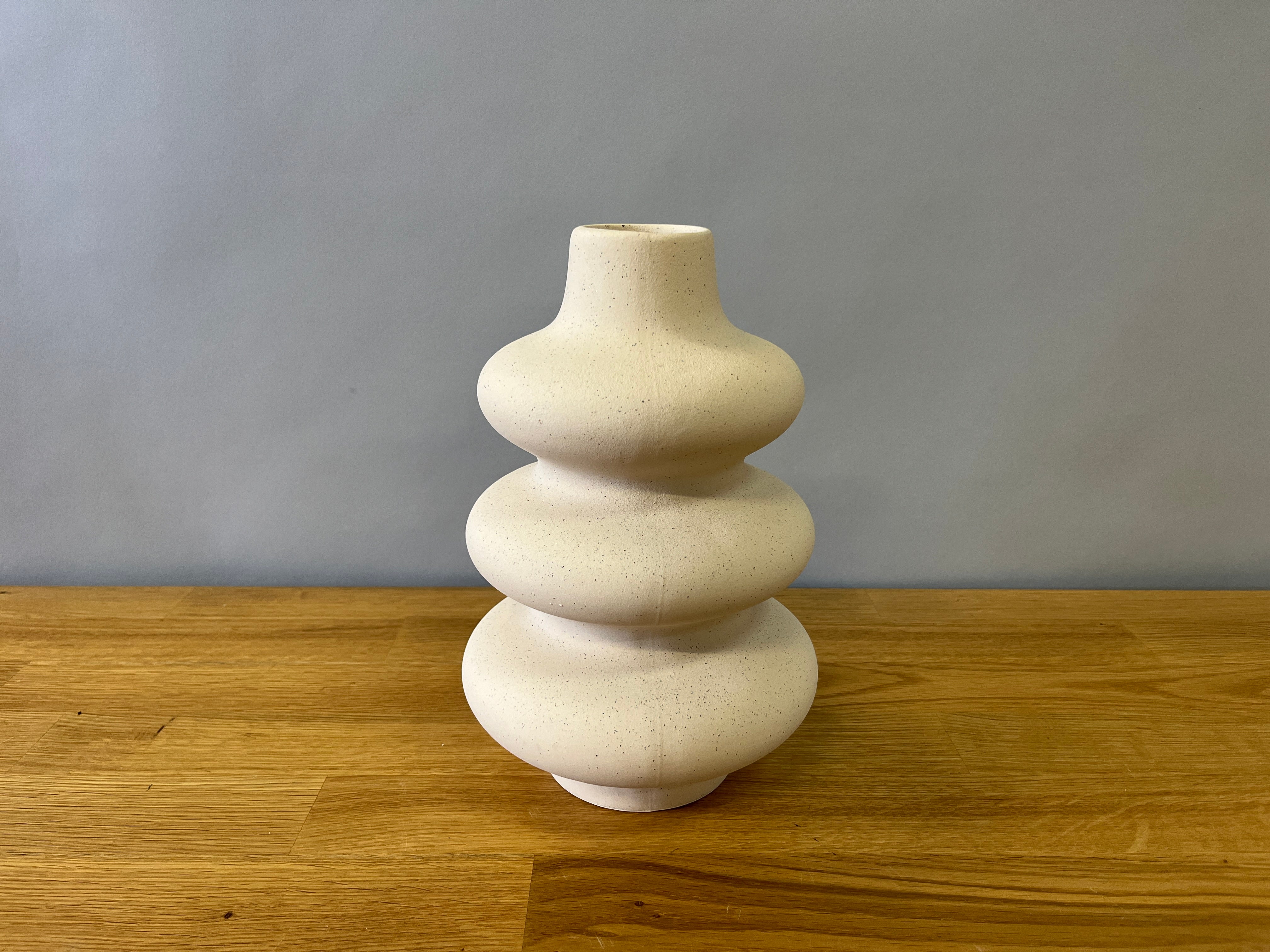 Neutral Speckled Vase