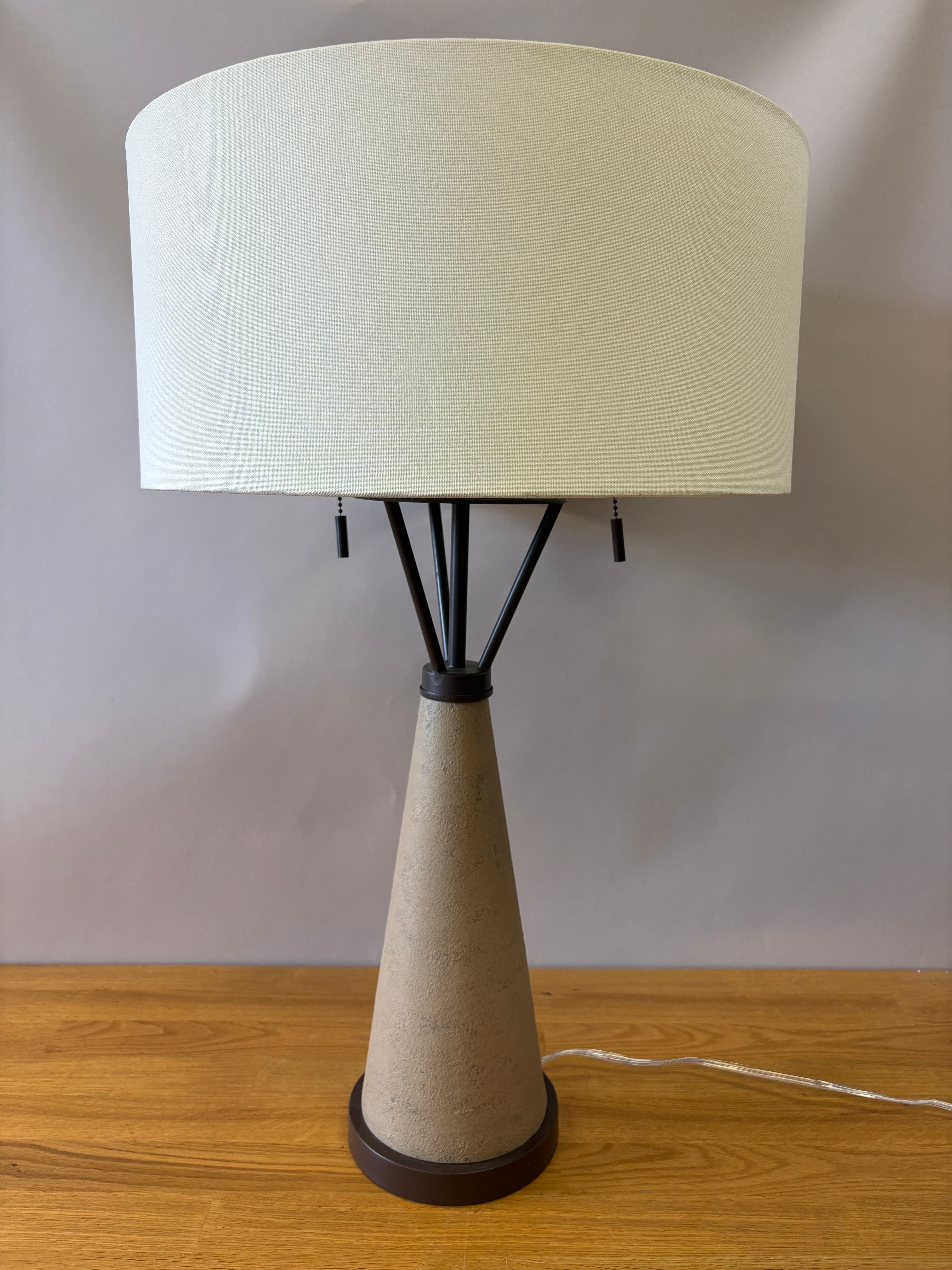 Brown Tapered Lamp