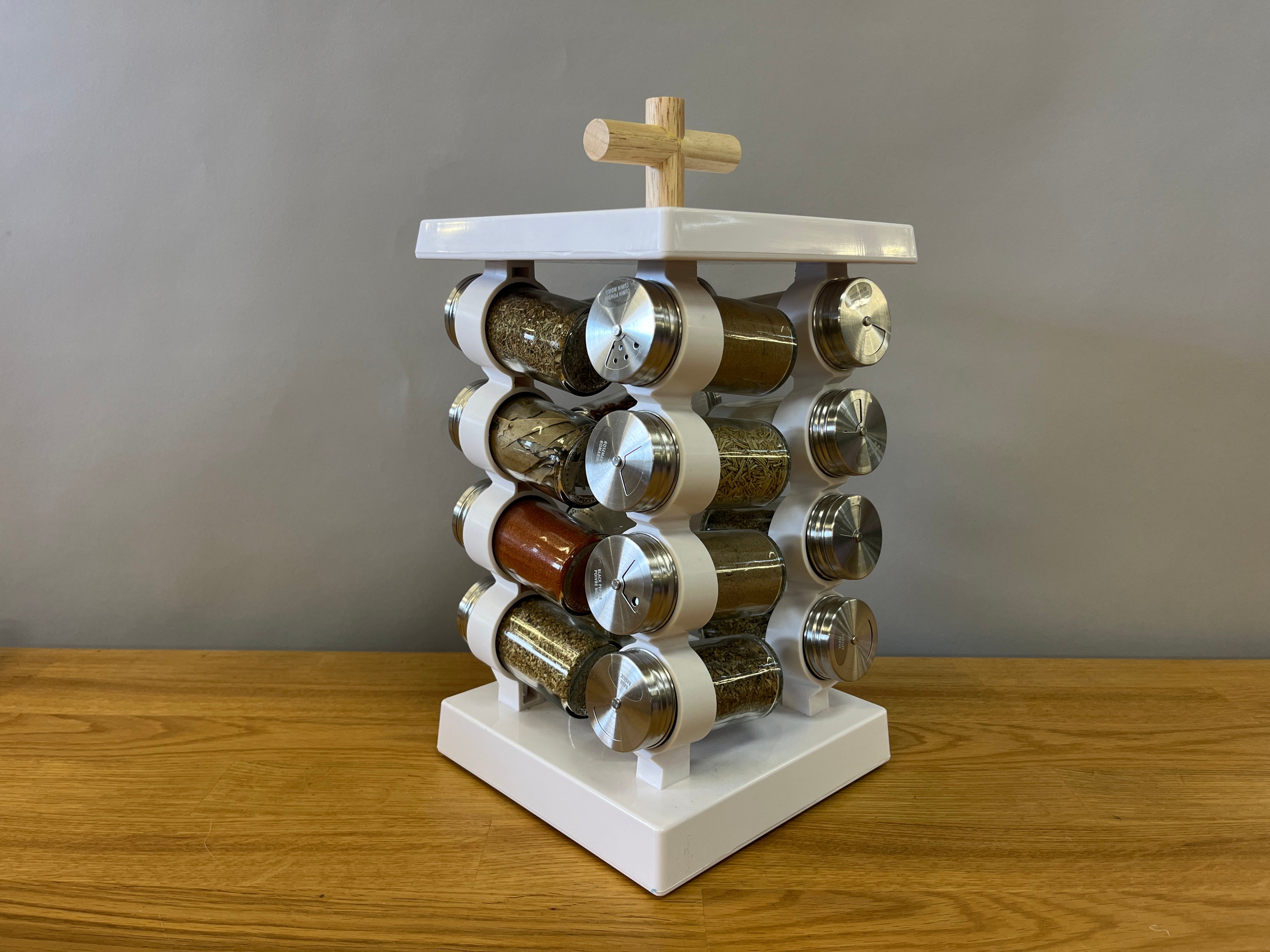 White Spice Rack