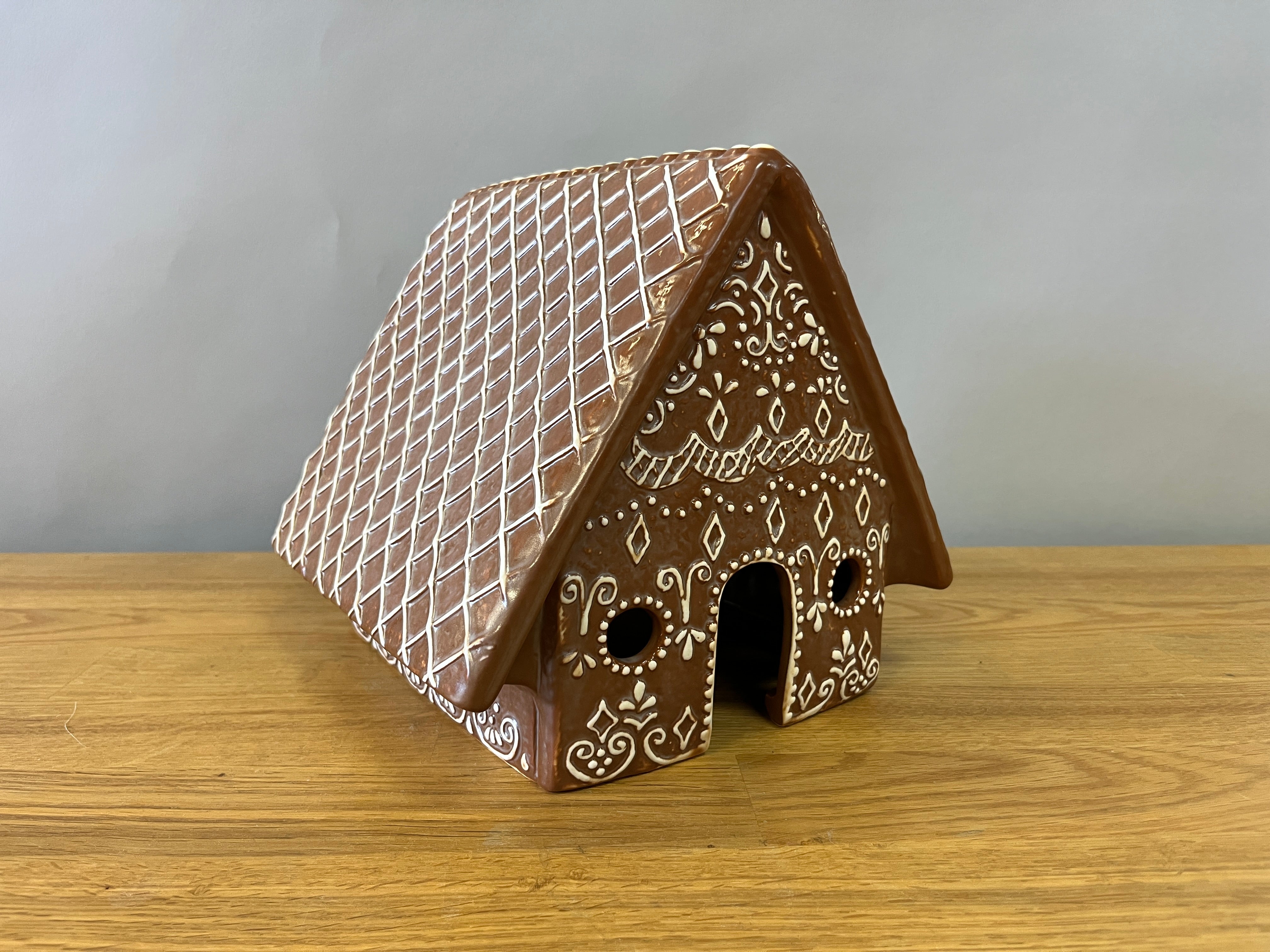 Ceramic Ginger Bread House Decor