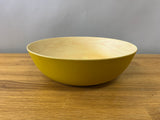 Yellow and Wood Fruit Bowl