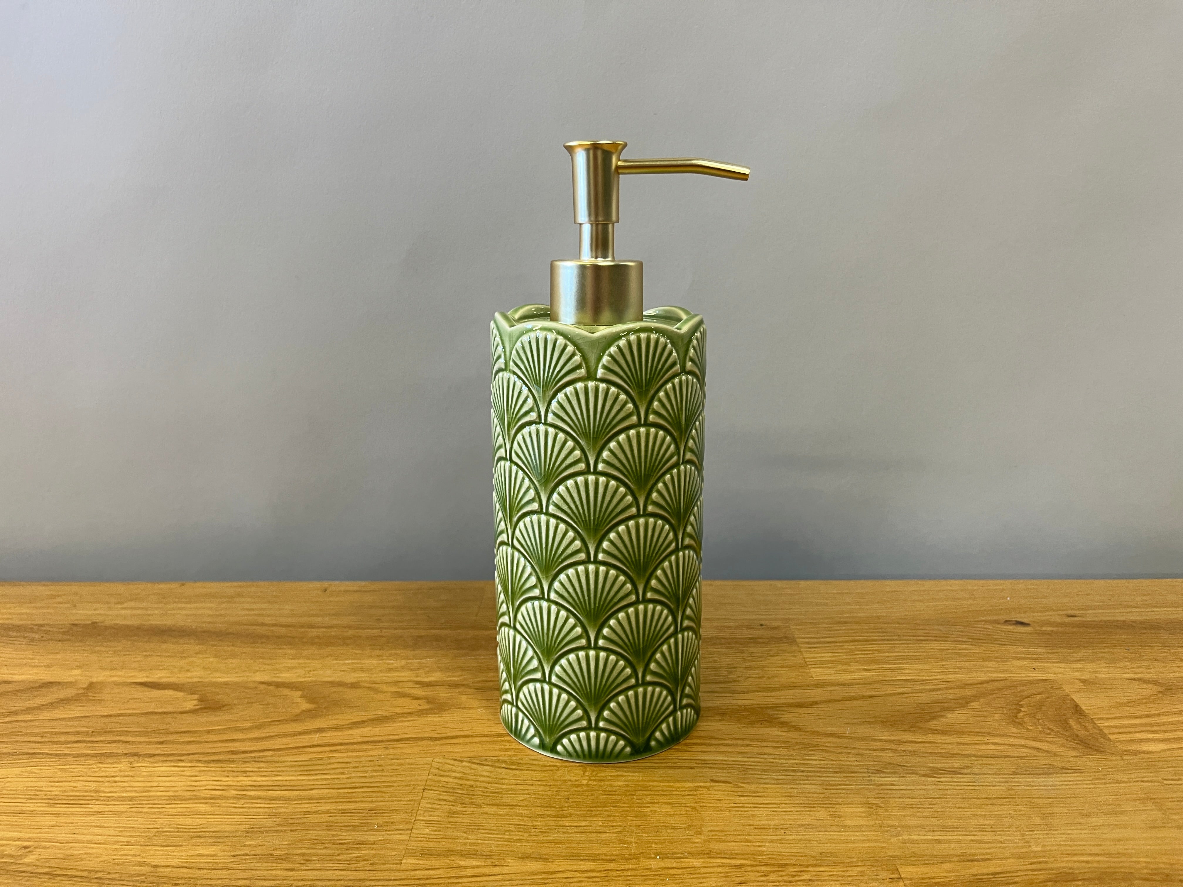 Green Shell Soap Dispenser