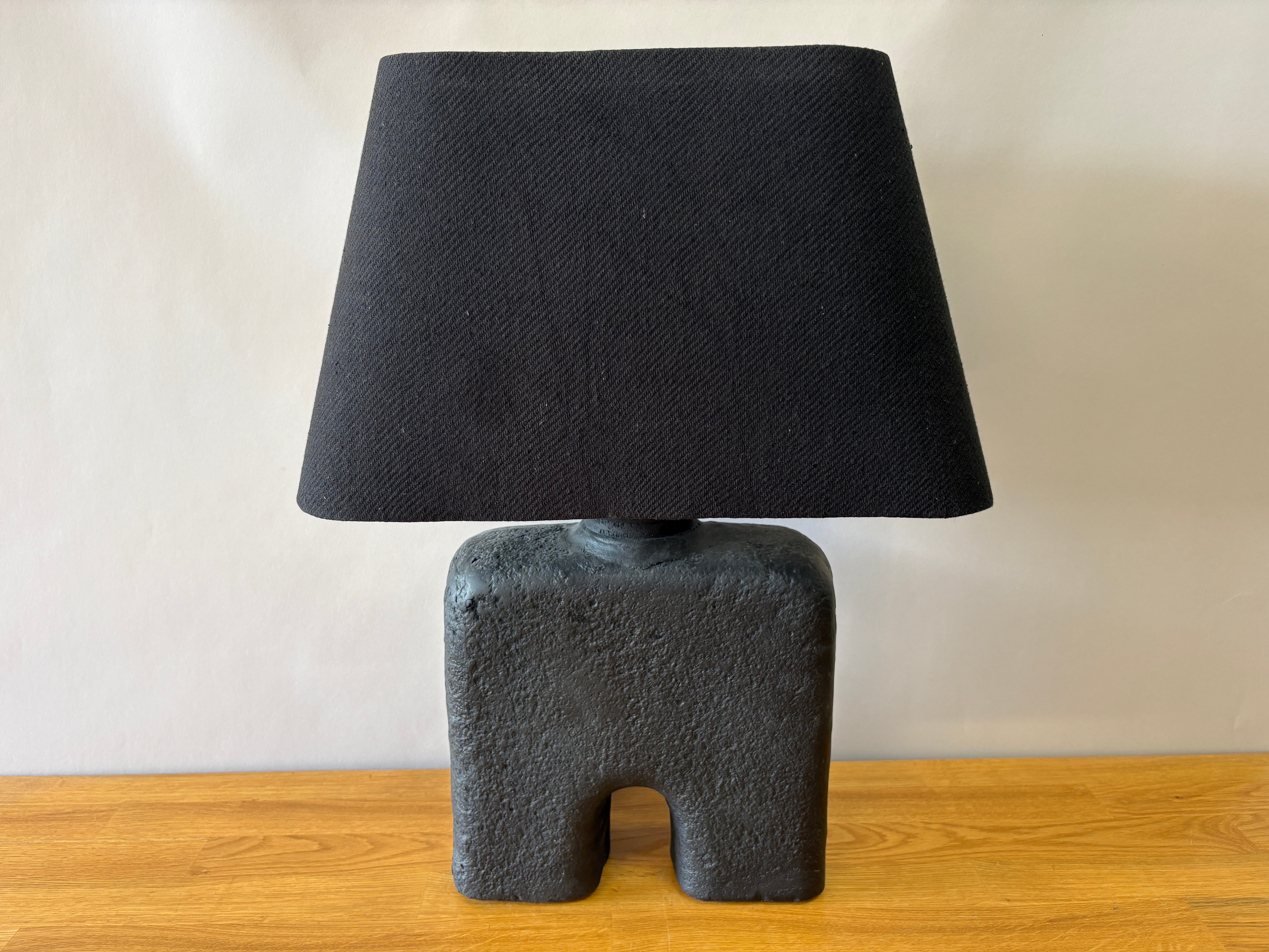 Black Abstract Table Lamp