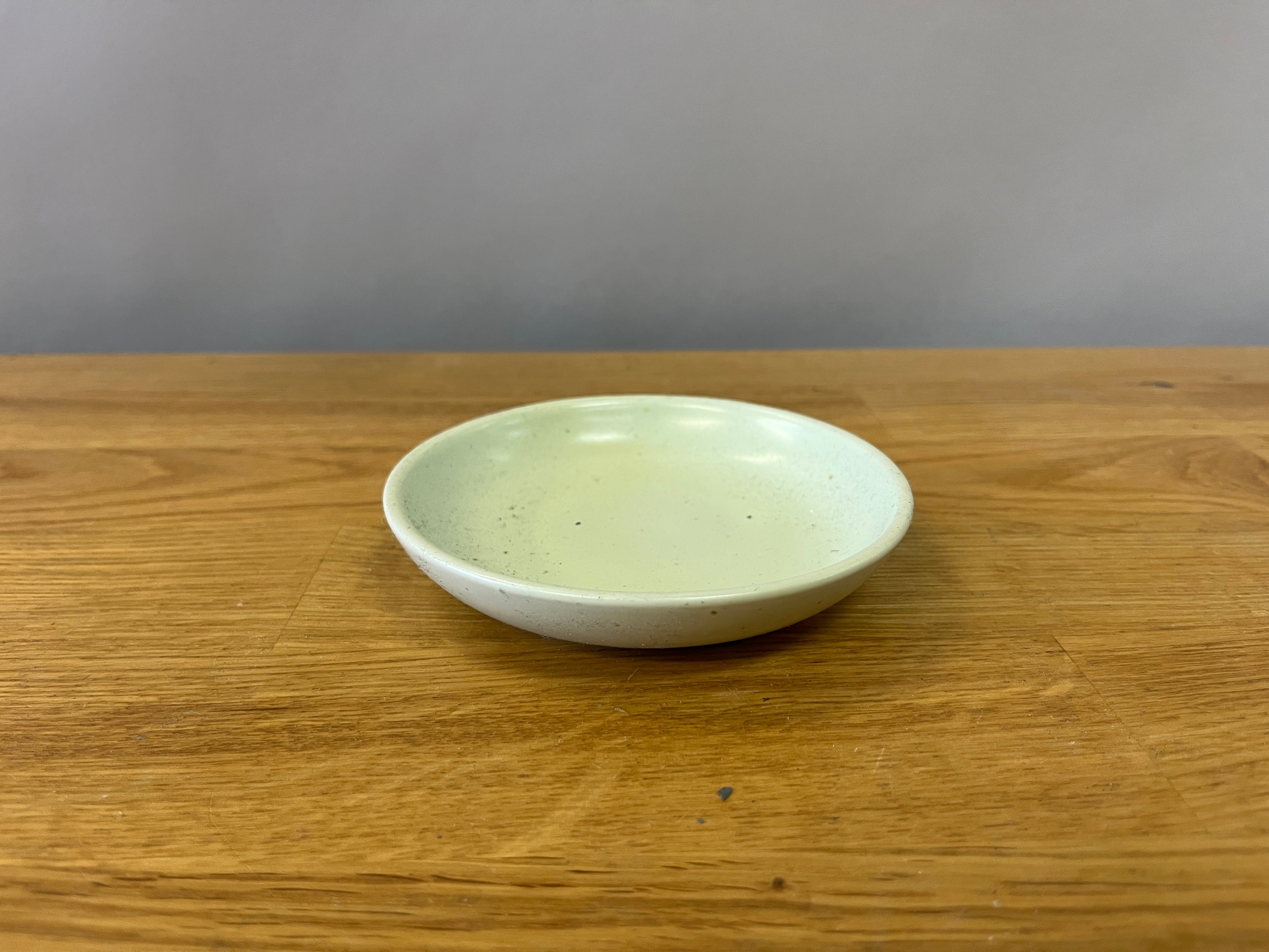 Light Green Speckled Sauce Dish