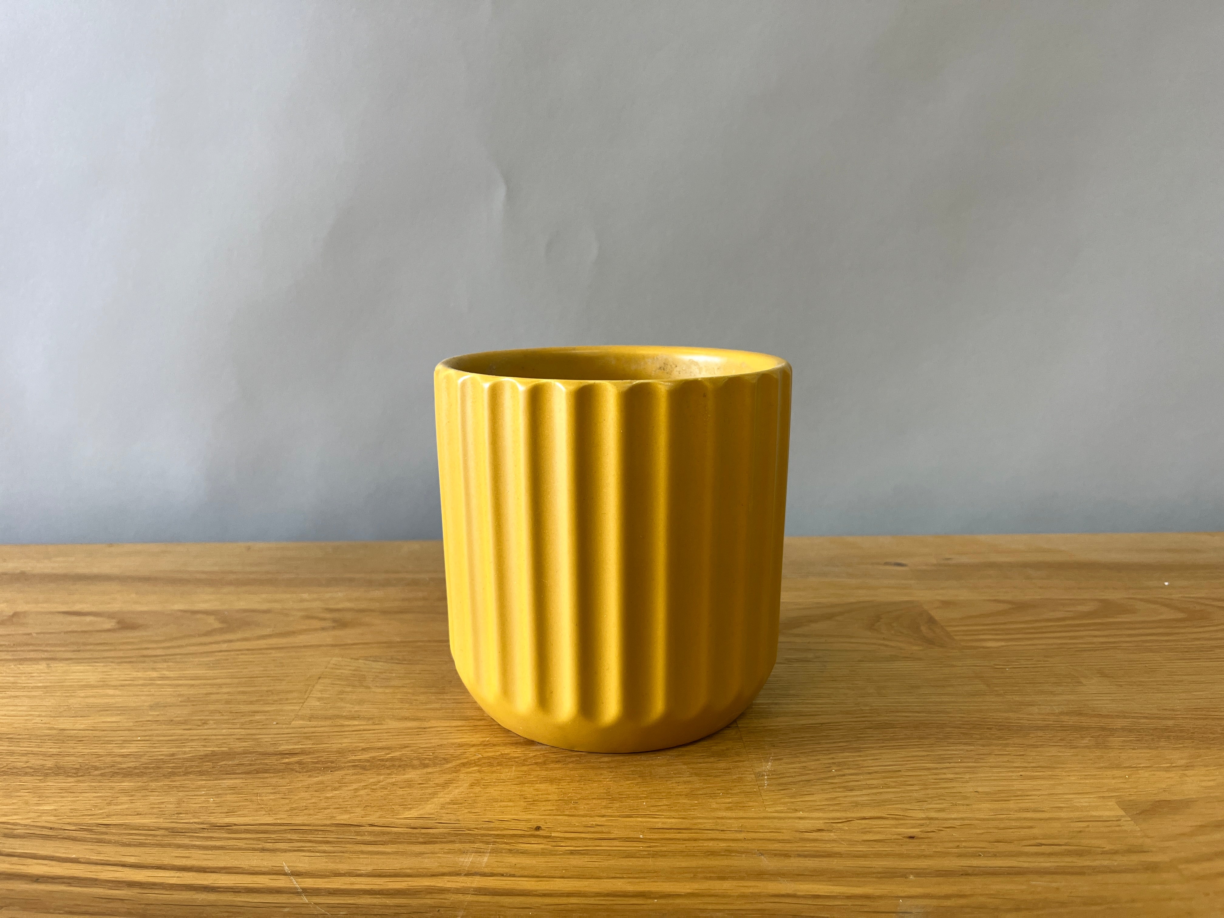 Dark Yellow Plant Pot
