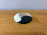White and Black Resin Coaster