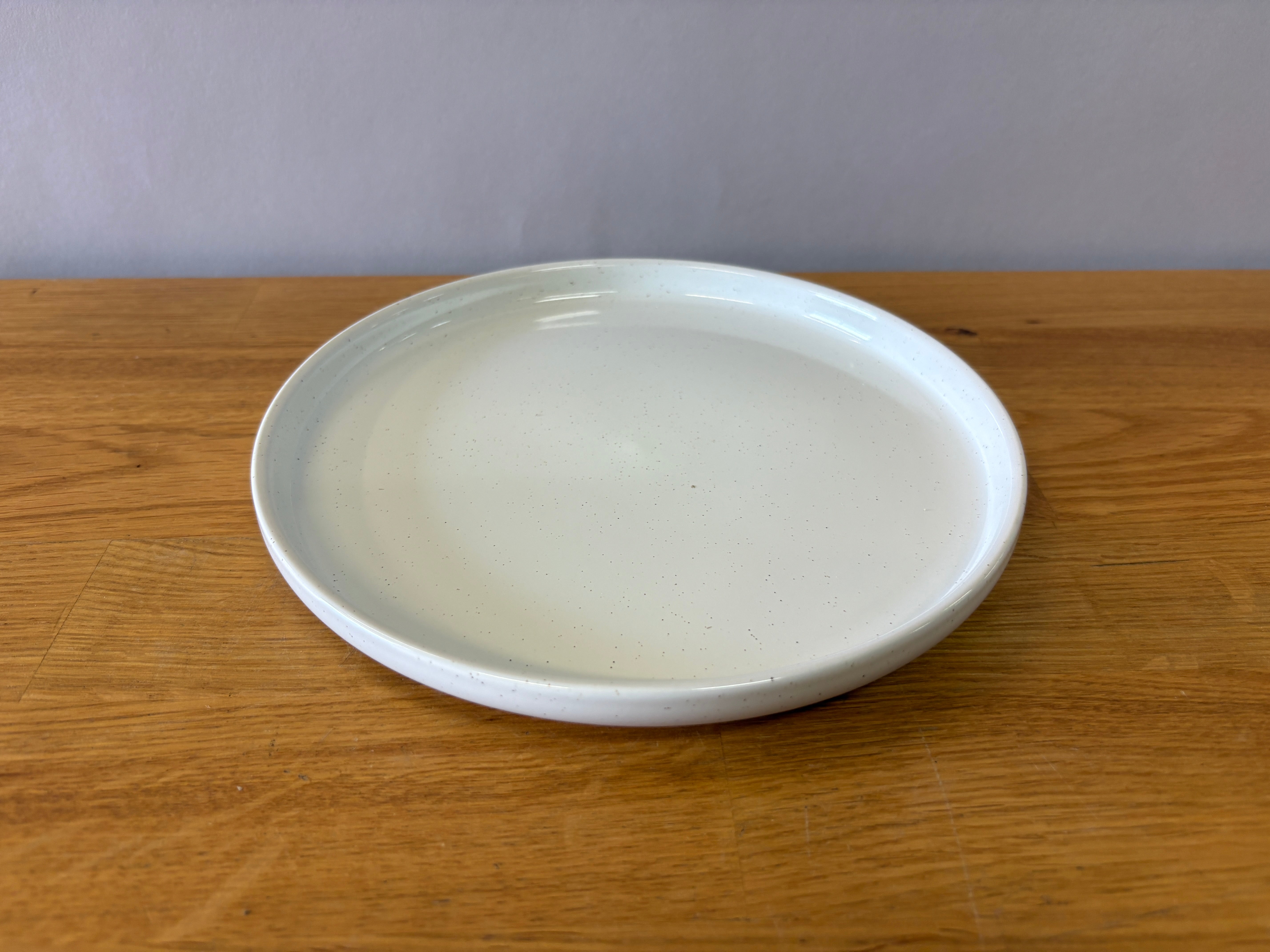 White Speckled Side Plate