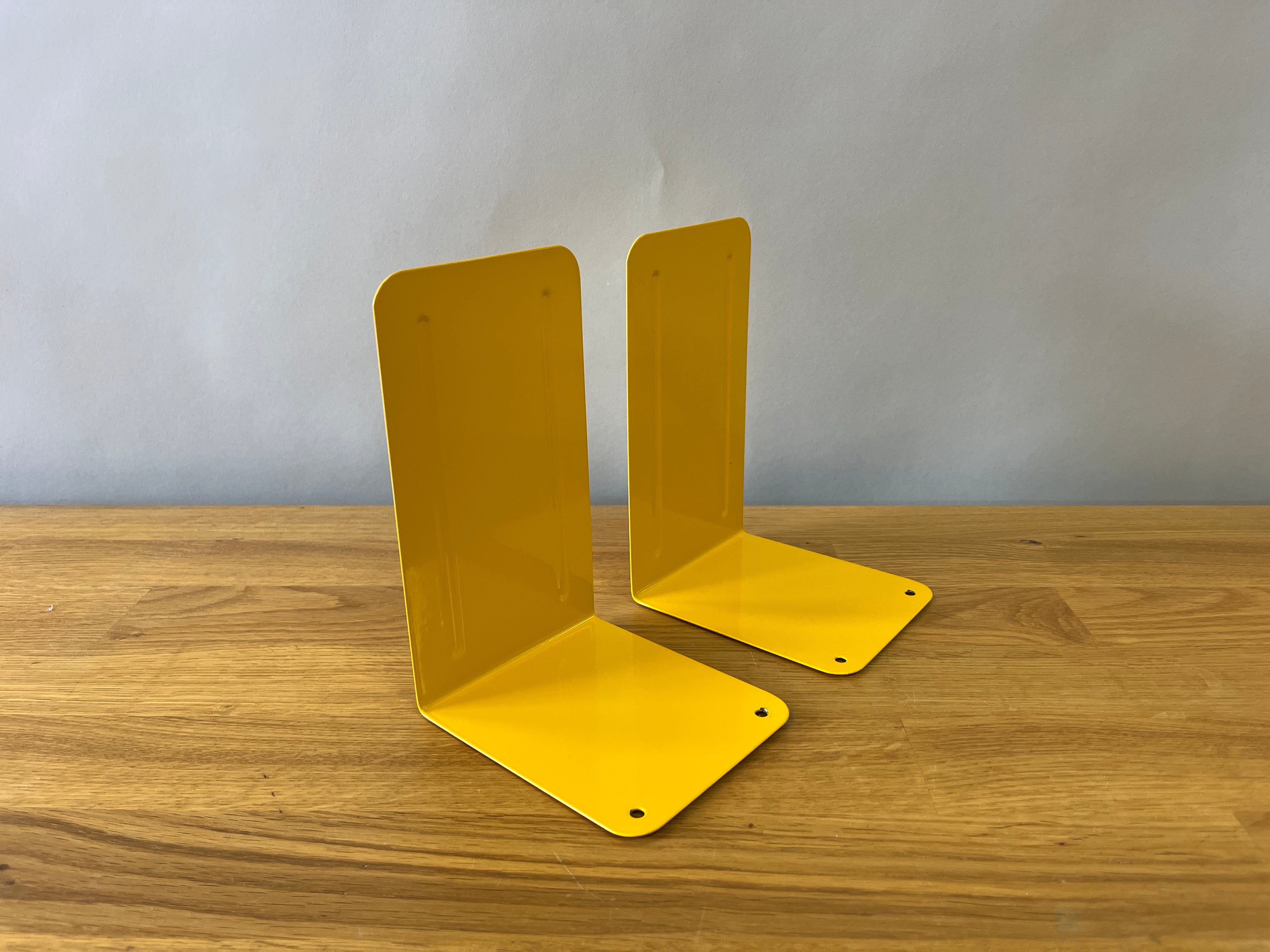 Yellow Metal Bookends