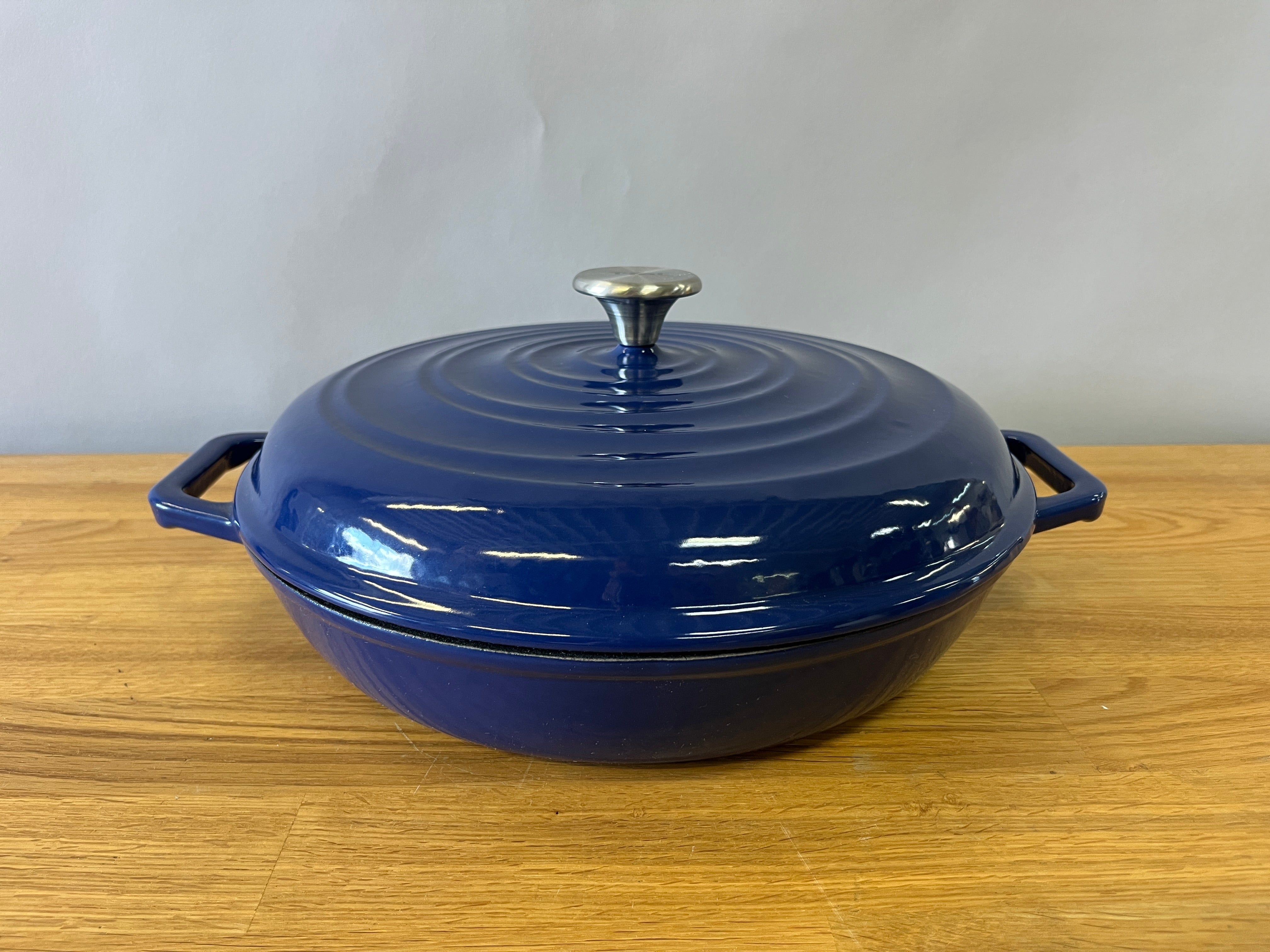 Dark Blue Cast Iron Dish
