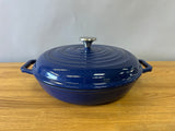 Dark Blue Cast Iron Dish