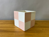 Pink and White Planter Pot