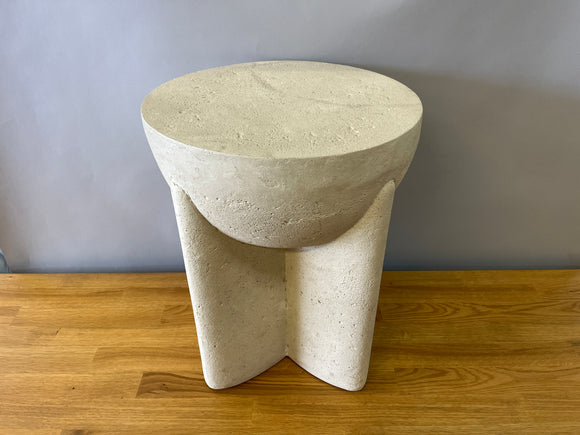 Abstract Concrete Side Table