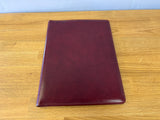 Burgundy Leather File Organizer